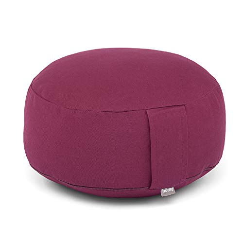 Bodhi Meditationskissen Rondo | ECO Serie | Yogakissen mit Kapokfüllung | Abnehmbarer Bezug aus 100% Bio-Baumwolle | Höhe 20 cm | Sitzkissen mit praktischer Trageschlaufe | Aubergine Bodhi Meditationskissen Rondo | ECO Serie | Yogakissen mit Kapokfüllung | Abnehmbarer Bezug aus 100% Bio-Baumwolle | Höhe 20 cm | Sitzkissen mit praktischer Trageschlaufe | Aubergine von Bodhi