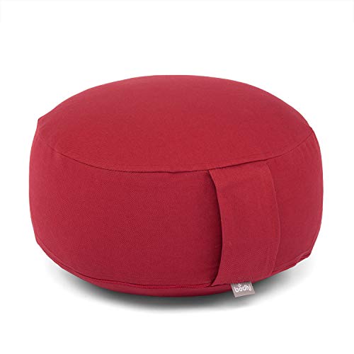 Bodhi Meditationskissen Rondo | ECO Serie | Yogakissen mit Kapokfüllung | Abnehmbarer Bezug aus 100% Bio-Baumwolle | Höhe 20 cm | Sitzkissen mit praktischer Trageschlaufe | Bordeaux Bodhi Meditationskissen Rondo | ECO Serie | Yogakissen mit Kapokfüllung | Abnehmbarer Bezug aus 100% Bio-Baumwolle | Höhe 20 cm | Sitzkissen mit praktischer Trageschlaufe | Bordeaux von Bodhi