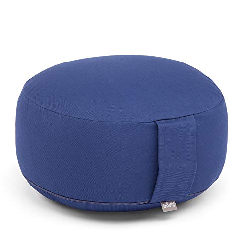 Bodhi Meditationskissen Rondo | ECO Serie | Yogakissen mit Kapokfüllung | Abnehmbarer Bezug aus 100% Bio-Baumwolle | Höhe 20 cm | Sitzkissen mit praktischer Trageschlaufe | Dunkelblau Bodhi Meditationskissen Rondo | ECO Serie | Yogakissen mit Kapokfüllung | Abnehmbarer Bezug aus 100% Bio-Baumwolle | Höhe 20 cm | Sitzkissen mit praktischer Trageschlaufe | Dunkelblau von Bodhi