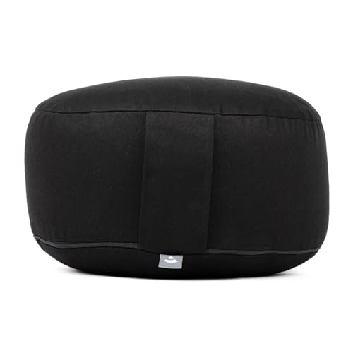 Bodhi Meditationskissen Rondo | ECO Serie | Yogakissen mit Kapokfüllung | Abnehmbarer Bezug aus 100% Bio-Baumwolle | Höhe 20 cm | Sitzkissen mit praktischer Trageschlaufe | Schwarz Bodhi Meditationskissen Rondo | ECO Serie | Yogakissen mit Kapokfüllung | Abnehmbarer Bezug aus 100% Bio-Baumwolle | Höhe 20 cm | Sitzkissen mit praktischer Trageschlaufe | Schwarz von Bodhi
