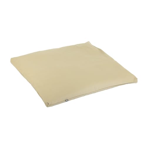 Bodhi Meditationsmatte ZABUTON | ECO Serie | Klassische Yoga Matte mit abnehmbarem Bezug aus 100% Bio-Baumwolle | Meditationsunterlage mit Reißverschluss | 80 x 80 x 5 cm | Light Taupe Bodhi Meditationsmatte ZABUTON | ECO Serie | Klassische Yoga Matte mit abnehmbarem Bezug aus 100% Bio-Baumwolle | Meditationsunterlage mit Reißverschluss | 80 x 80 x 5 cm | Light Taupe von Bodhi