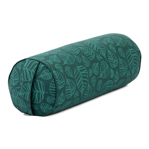 Bodhi Yoga Bolster Ø 22 cm | Maharaja Collection | Yogabolster aus 100% Baumwolle | Yogarolle mit Kapokfasern | Yogakissen für Restorative Yoga & Yin Yoga | Bodhi Leaves/deep green Bodhi Yoga Bolster Ø 22 cm | Maharaja Collection | Yogabolster aus 100% Baumwolle | Yogarolle mit Kapokfasern | Yogakissen für Restorative Yoga & Yin Yoga | Bodhi Leaves/deep green von Bodhi