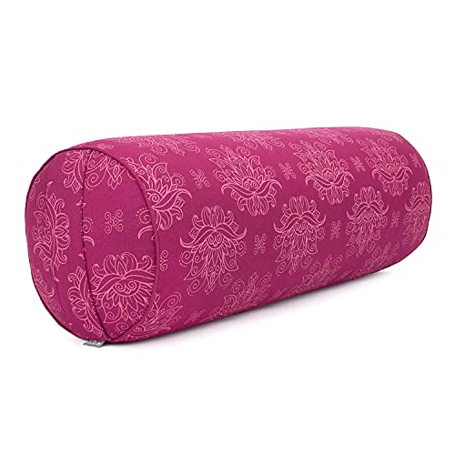 Bodhi Yoga Bolster Ø 22 cm | Maharaja Collection | Yogabolster aus 100% Baumwolle | Yogarolle mit Kapokfasern | Yogakissen für Restorative Yoga & Yin Yoga | Lotus/Berry Bodhi Yoga Bolster Ø 22 cm | Maharaja Collection | Yogabolster aus 100% Baumwolle | Yogarolle mit Kapokfasern | Yogakissen für Restorative Yoga & Yin Yoga | Lotus/Berry von Bodhi