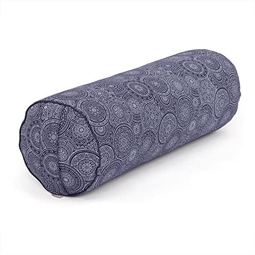 Bodhi Yoga Bolster Ø 22 cm | Maharaja Collection | Yogabolster aus 100% Baumwolle | Yogarolle mit Kapokfasern | Yogakissen für Restorative Yoga & Yin Yoga | Mandala/dunkelblau Bodhi Yoga Bolster Ø 22 cm | Maharaja Collection | Yogabolster aus 100% Baumwolle | Yogarolle mit Kapokfasern | Yogakissen für Restorative Yoga & Yin Yoga | Mandala/dunkelblau von Bodhi