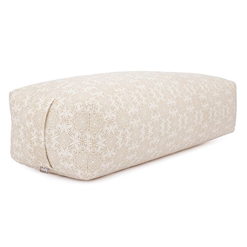 Bodhi Yoga Bolster SALAMBA Madurai | Maharaja Collection | Rechteckig | Waschbarer Bezug aus Baumwolle | Yogarolle mit Dinkelfüllung | Yoga Zubehör für Restorative Yoga und Yin Yoga | Ecru Bodhi Yoga Bolster SALAMBA Madurai | Maharaja Collection | Rechteckig | Waschbarer Bezug aus Baumwolle | Yogarolle mit Dinkelfüllung | Yoga Zubehör für Restorative Yoga und Yin Yoga | Ecru von Bodhi
