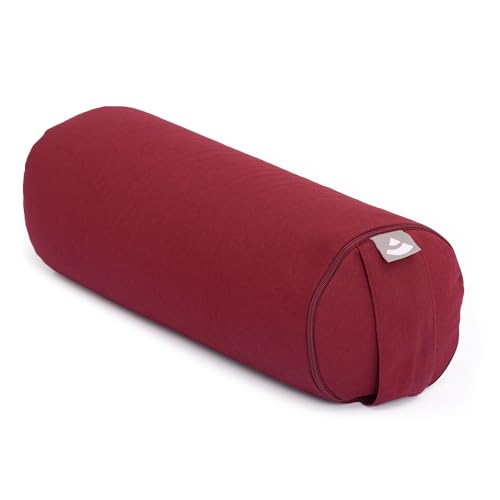 Bodhi Yoga Mini Bolster ECO | Ø 14 cm | 100% Bio-Baumwolle | Nackenrolle mit Buchweizenschalen | Yogabolster mit abnehmbarem und waschbarem Bezug | Yogarolle für Meditation | Bordeaux Bodhi Yoga Mini Bolster ECO | Ø 14 cm | 100% Bio-Baumwolle | Nackenrolle mit Buchweizenschalen | Yogabolster mit abnehmbarem und waschbarem Bezug | Yogarolle für Meditation | Bordeaux von Bodhi