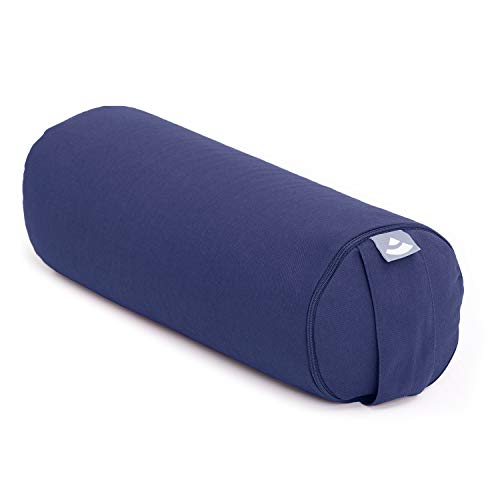 Bodhi Yoga Mini Bolster ECO | Ø 14 cm | 100% Bio-Baumwolle | Nackenrolle mit Buchweizenschalen | Yogabolster mit abnehmbarem und waschbarem Bezug | Yogarolle für Meditation | dunkelblau Bodhi Yoga Mini Bolster ECO | Ø 14 cm | 100% Bio-Baumwolle | Nackenrolle mit Buchweizenschalen | Yogabolster mit abnehmbarem und waschbarem Bezug | Yogarolle für Meditation | dunkelblau von Bodhi