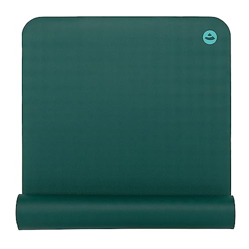 Bodhi Yogamatte ECO PRO XL | 100% Naturkautschuk | Extra Lang | Extrem Rutschfest | Ökologisch | Profi-Matte für Yoga & Pilates | Ideal für dynamisches Yoga | 200 x 60 x 0,4 cm | jungle-green von Bodhi