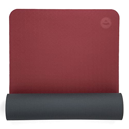Bodhi Yogamatte Lotus Pro | Rutschfeste Übungsmatte | Sportmatte für Gymnastik, Pilates & Fitness | Antirutschmatte für deine Yogapraxis | Hypoallergene Trainingsmatte | dunkelrot/anthrazit Bodhi Yogamatte Lotus Pro | Rutschfeste Übungsmatte | Sportmatte für Gymnastik, Pilates & Fitness | Antirutschmatte für deine Yogapraxis | Hypoallergene Trainingsmatte | dunkelrot/anthrazit von Bodhi
