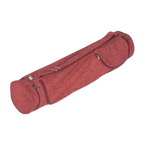 Bodhi Yogatasche ASANA Bag Cotton | Maharaja Collection | Yogamattentasche in verschiedenen Größen | Baumwolltasche für Yogamatte & Zubehör | inkl. Außentaschen | 60 cm | Mayuri/dunkelrot Bodhi Yogatasche ASANA Bag Cotton | Maharaja Collection | Yogamattentasche in verschiedenen Größen | Baumwolltasche für Yogamatte & Zubehör | inkl. Außentaschen | 60 cm | Mayuri/dunkelrot von Bodhi