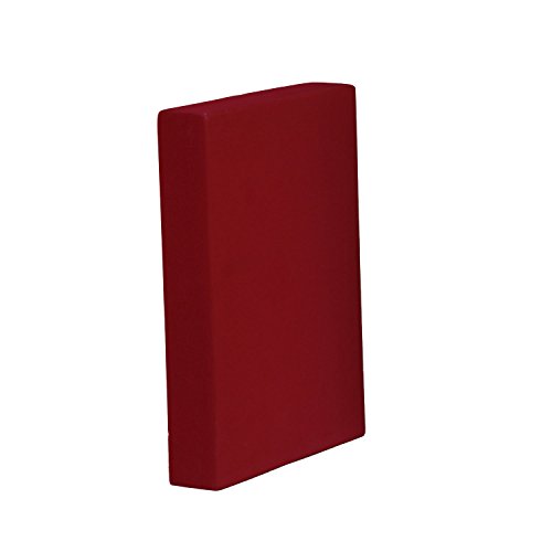 Schulterstandplatte Asana Block (Platte) bordeaux-rot, Yoga Zubehör, Hilfsmittel für Schulterstand, 305 x 205 x 50 mm von Bodhi