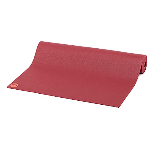 Bodhi Yogamatte Rishikesh Premium 60 | Rutschfest & Schadstofffrei | Matte für Yoga & Pilates | Antirutschmatte für deine Yogapraxis | Made in Germany | OEKO-TEX 100 | Übungsmatte | bordeaux von Bodhi