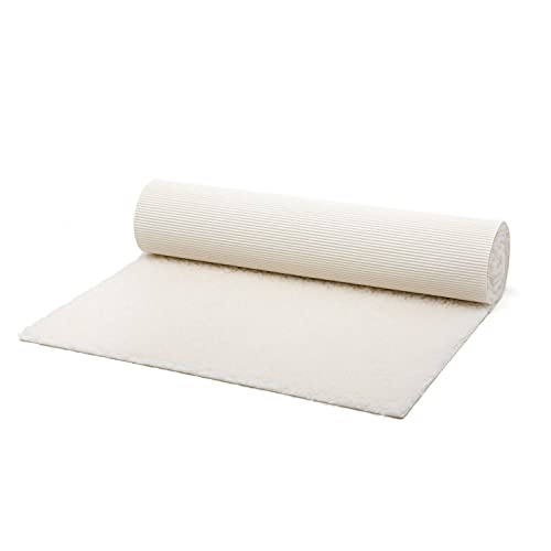 Bodhi | Schurwoll-Yogamatte | Natur | Schurwollmatte | 100% Schafschurwolle (1200 g/m²)| Weich & Isolierend | VISHNU 60 | 200 x 60 cm von Bodhi