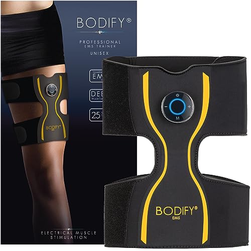 Bodify® EMS Beintrainer Pro - Gezielte Stimulation der Bein Muskulatur! - Muskelaufbau - Stimulationsgerät Oberschenkel Muskeln – Muskeltrainer für Männer und Frauen DAS ORIGINAL von Bodify