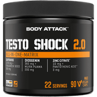 Body Attack TESTO SHOCK 2.0 - 90 Caps Spezial Deal von Body Attack