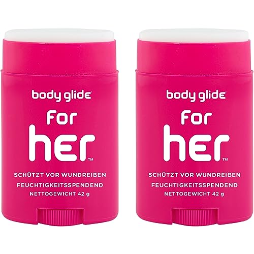Body Glide „for her“ Anti-Wundreib-Stick – Wirksamer Schutz vor Wundreibung und Blasen. Mit pflegendem Kokos- und Mandelöl. (Sparpack 2x42g) Body Glide „for her“ Anti-Wundreib-Stick – Wirksamer Schutz vor Wundreibung und Blasen. Mit pflegendem Kokos- und Mandelöl. (Sparpack 2x42g) von Body Glide