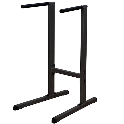 Body-Solid GDIP59 Dipständer Dip-Station | Dips Barren | Trizepstrainer | Push Up | Stand Bar von Body-Solid