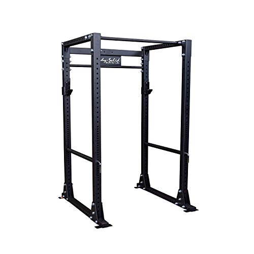 Body-Solid GPR400 Power Rack mit 453.6 kg Gewichtskapazität für Kniebeugen, Kreuzheben und Gewichtheben, Schwarz von Body-Solid