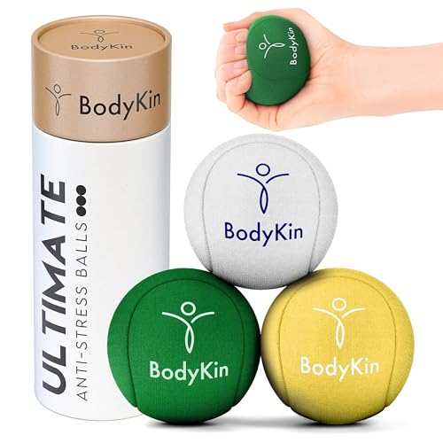 BodyKin Anti Stress Bälle & Handtrainer Ball Set – Antistressball für Erwachsene mit 3 Widerstandsstufen – Ergotherapie Material für Handrehabilitation & Stressabbau – 3 Farben Verfügbar BodyKin Anti Stress Bälle & Handtrainer Ball Set – Antistressball für Erwachsene mit 3 Widerstandsstufen – Ergotherapie Material für Handrehabilitation & Stressabbau – 3 Farben Verfügbar von BodyKin