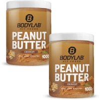 2 x 100% Peanut Butter in crunchy oder smooth 2 x 100% Peanut Butter in crunchy oder smooth von Bodylab24