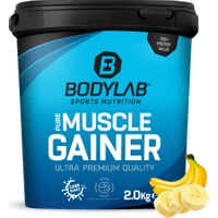 Pure Muscle Gainer - 2000g - Banane von Bodylab24