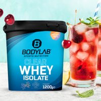 Clear Whey Isolate - 1200g - Fresh Cherry von Bodylab24