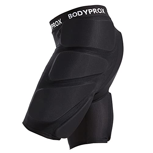 Bodyprox Gepolsterte Schutz-Shorts für Snowboarding, Skaten und Skifahren, 3D-Schutz für Hüfte, Po und Steißbein Bodyprox Gepolsterte Schutz-Shorts für Snowboarding, Skaten und Skifahren, 3D-Schutz für Hüfte, Po und Steißbein von Bodyprox