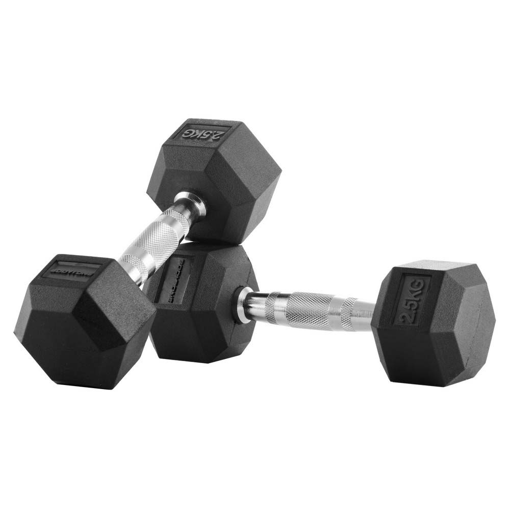 Bodytone Rubber 2.5kg Hex Dumbbell 2 Units 2.5 kg Bodytone Rubber 2.5kg Hex Dumbbell 2 Units 2.5 kg von Bodytone