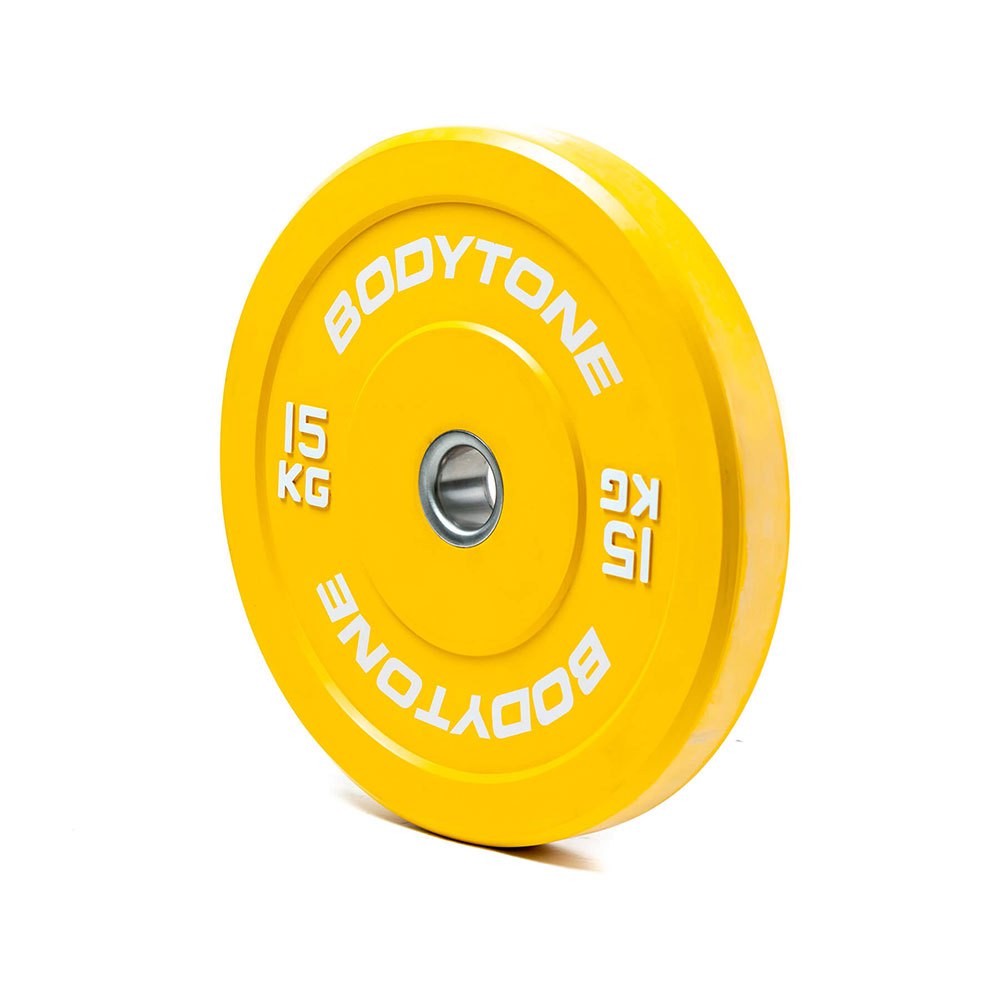 Bodytone Rubber 15kg Olympic Bumper Plate Golden 15 kg Bodytone Rubber 15kg Olympic Bumper Plate Golden 15 kg von Bodytone