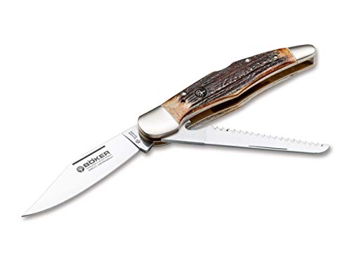 Böker 114021S Unisex – Erwachsene Jagdtaschenmesser Duo Messer, Braun, STANDARD von Böker