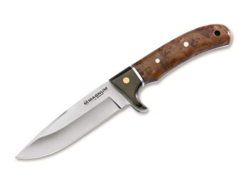 BÖKER MAGNUM® Elk Hunter scharfes Fahrtenmesser - feststehendes Messer mit Parierelement - robustes Jagdmesser mit Leder-Scheide BÖKER MAGNUM® Elk Hunter scharfes Fahrtenmesser - feststehendes Messer mit Parierelement - robustes Jagdmesser mit Leder-Scheide von Böker