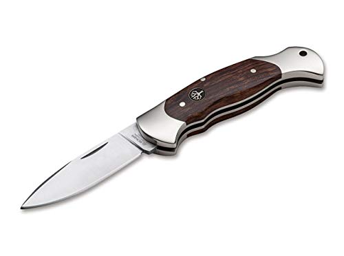 Böker Manufaktur Solingen Scout Spearpoint Desert Ironwood Taschenmesser aus N690-Stahl und Wüsteneisenholz in der Farbe Braun - 18,50 cm von Böker