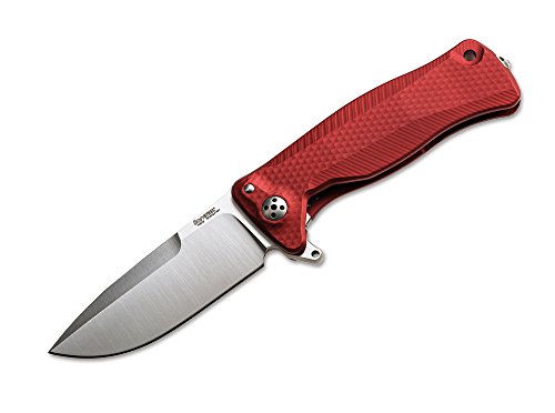 LionSteel SR-11 Aluminium Taschenmesser Rot Satin, Klingenlänge: 9,4 cm, 01LS108 von Böker