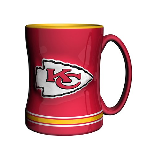 Boelter Brands NFL Relief-Tasse, 414 ml, Keramik, Tasse, Mug, 14 oz, Rot, Kansas City Chiefs Boelter Brands NFL Relief-Tasse, 414 ml, Keramik, Tasse, Mug, 14 oz, Rot, Kansas City Chiefs von Boelter Brands