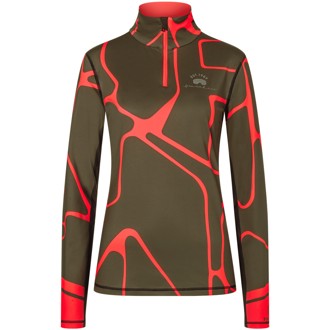 Bogner Fire + Ice Damen Skishirt ILVY3 leaf green print Bogner Fire + Ice Damen Skishirt ILVY3 leaf green print von Bogner FIRE + ICE