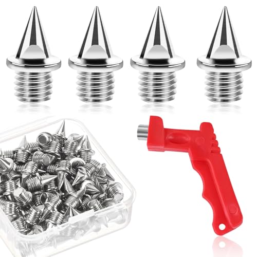 Bogoro 1/4 Zoll Karbonstahl-Spikes 60 Stück,Leichtathletik Spikes mit Spike-Schraubenschlüssel,Spike-Nägel Sportschuhe,Track Spikes,Ersatzspikes für Leichtathletik,Karbonstahl-Spikes Pyramiden Spike Bogoro 1/4 Zoll Karbonstahl-Spikes 60 Stück,Leichtathletik Spikes mit Spike-Schraubenschlüssel,Spike-Nägel Sportschuhe,Track Spikes,Ersatzspikes für Leichtathletik,Karbonstahl-Spikes Pyramiden Spike von Bogoro