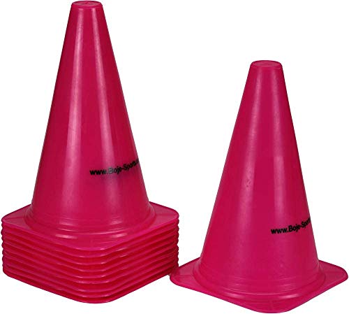 Boje Sport 10er Set Markierkegel, 23 cm, pink, für das Fußballtraining, Trainingshilfen, Leitkegel, Verkehrshütchen für Kinder, Sport, Inlineskating, Reitsport und Leichtathletik Boje Sport 10er Set Markierkegel, 23 cm, pink, für das Fußballtraining, Trainingshilfen, Leitkegel, Verkehrshütchen für Kinder, Sport, Inlineskating, Reitsport und Leichtathletik von Boje Sport