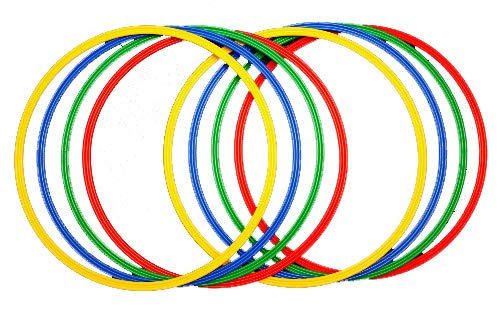 Boje Sport - Agility Hundesport – 8er Set Multifunktions - Ringe/Reifen Ø ca. 60 cm in 4 Farben, Unisex, je 2X Rot, Gelb, Blau, Grün – Koordinations- und Ausdauertraining Boje Sport - Agility Hundesport – 8er Set Multifunktions - Ringe/Reifen Ø ca. 60 cm in 4 Farben, Unisex, je 2X Rot, Gelb, Blau, Grün – Koordinations- und Ausdauertraining von Boje Sport