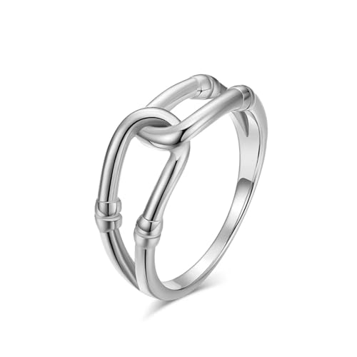 Ring Ringe Damen Bijouterie Herren Unisex-Eheringe Für Männer Und Frauen. Einfache Und Klassische Ringe, Die Einzigartig Und Schön Sind. 6 Silber von Bokmergne