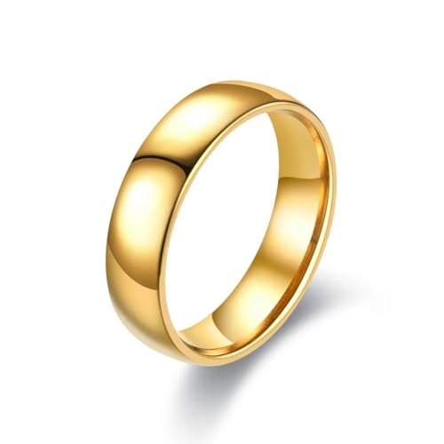 Ring Ringe Damen Bijouterie Herren Verlobungsanhänger, Schmuckzubehör, Stilvolle, Schlichte Ringe Für Damen Und Herren, 13 Gold von Bokmergne