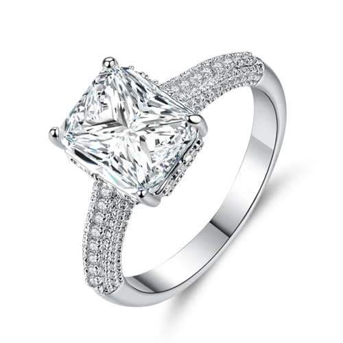 Ring Ringe Damen Bijouterie Herren Weiße Eheringe Für Damenschmuck Sind Einzigartig Und Charmant, Perfekt Für Alltägliche Verlobungen Und Hochzeiten Für Jeden Anlass. 7 Silber von Bokmergne