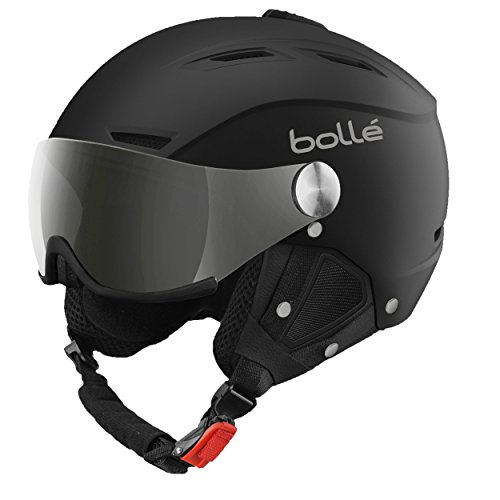 bollé - BACKLINE VISOR L 59-61cm, Weiches Schwarz und Silber - VISOR - Silver Gun + Lemon , Skihelm, Large, Unisex Erwachsene, Filterkategorie – S3+S1, Gewicht - 650G von bollé