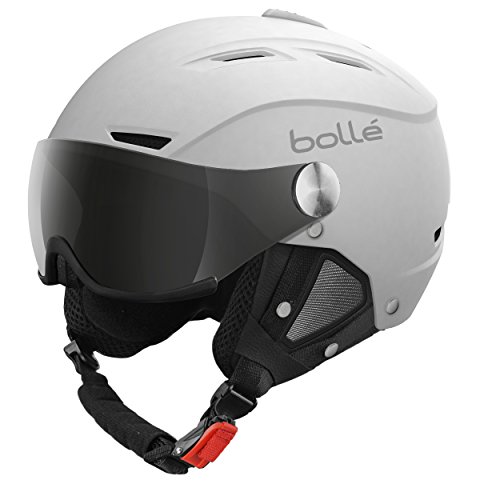 bollé - BACKLINE VISOR Weiß Matte - Silver Gun M 56-58cm, Skihelm, Medium, Unisex Erwachsene von bollé