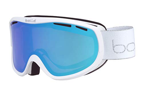 bollé - SIERRA White & Silver Shiny - Vermillon Blue Kat 2, Skibrille, Medium, Women's von bollé