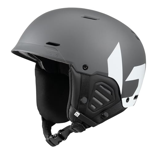 bollé - MUTE Grey White Matte L 59-62cm, Skihelm, Medium, Unisex Erwachsene von bollé