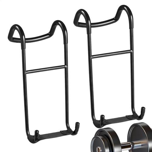 Hantel Spotter Haken, Heavy Duty Hantelhaken Hebehaken, Langhantel Befestigungsarme für Schulter und Bankdrücken Workouts, 102.1 kg Tragfähigkeit, 1 Paar von Bollisate