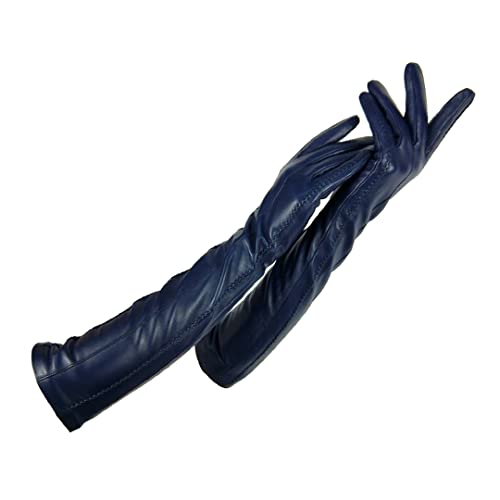 Bollrllr Damenhandschuhe Winter Warm Kaschmir Gefüttert Lange Handschuhe Ellenbogenpolster Lederhandschuhe Blau 7 Bollrllr Damenhandschuhe Winter Warm Kaschmir Gefüttert Lange Handschuhe Ellenbogenpolster Lederhandschuhe Blau 7 von Bollrllr