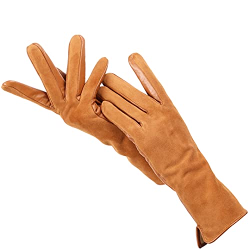 Winter Warm Touch Handschuhe Echtleder 50% echtes Wildleder 50% Damen Echtleder Handschuhe Bunt Lange Damen Handschuhe Orange 7 Winter Warm Touch Handschuhe Echtleder 50% echtes Wildleder 50% Damen Echtleder Handschuhe Bunt Lange Damen Handschuhe Orange 7 von Bollrllr