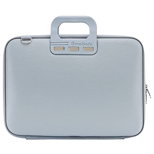 Laptoptasche 15.6 Zoll – Laptop Bag Waterproof Mit Schultergurt – Notebook Tasche mit Innentaschen – Laptop Briefcase - Kunstleder Staubblau von Bombata