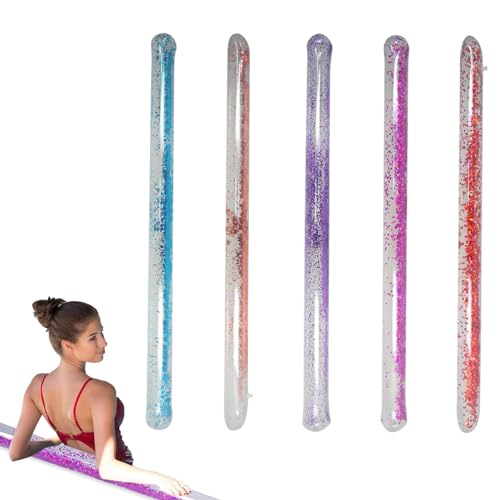 Aufblasbare Glitzer-Poolnudeln | Aufblasbare Schwimmnudel Aus PVC Mit Farbigem Glitzer | 8.5 X 148cm Aufblasbarer Pool-Stick Für Kinder Und Erwachsene - Stick Pool Beach Parties von BommFu